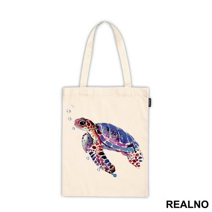 Turtle Swimming Watercolor - Životinje - Ceger