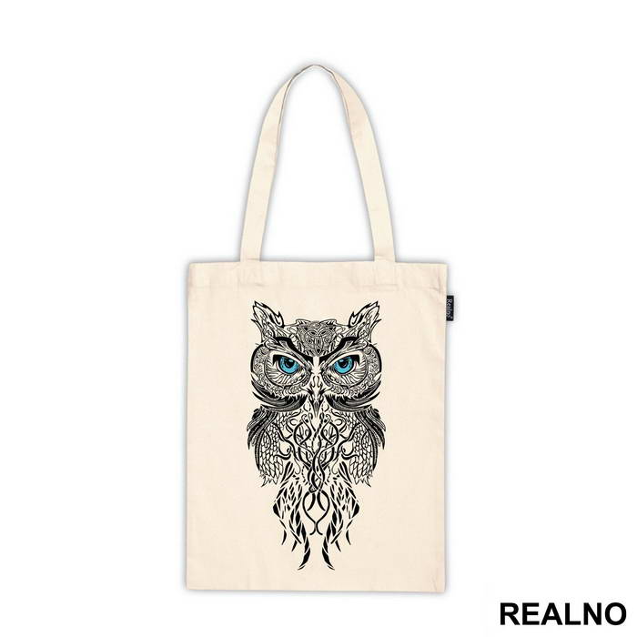 Blue Eyed Owl Illustration - Životinje - Ceger
