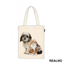 Cute Cat and Dog Drawing - Životinje - Ceger