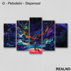 Čovek i Pas - Slika na platnu - Kanvas