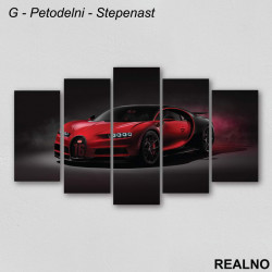 Crveni sportski auto - Slika na platnu - Kanvas