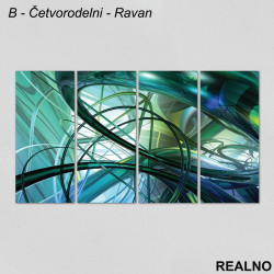 Apstraktne linije - Slika na platnu - Kanvas