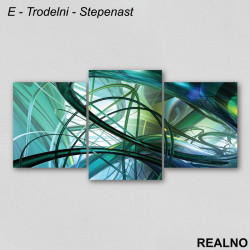 Apstraktne linije - Slika na platnu - Kanvas