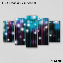 Plave zamućene linije - Slika na platnu - Kanvas Plave zamućene linije - Slika na platnu - Kanvas