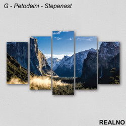 Planine prekrivene snegom - Zima - Slika na platnu - Kanvas Planine prekrivene snegom - Zima - Slika na platnu - Kanvas