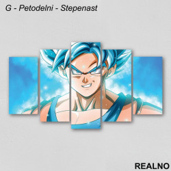 Plavi Goku - Dragon Ball - Slika na platnu - Kanvas Plavi Goku - Dragon Ball - Slika na platnu - Kanvas