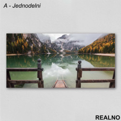 Jezero I Planine - Slika na platnu - Kanvas