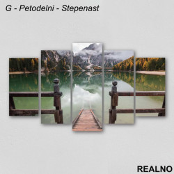 Jezero I Planine - Slika na platnu - Kanvas