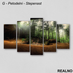 Prašuma, vodopad - Slika na platnu - Kanvas Prašuma, vodopad - Slika na platnu - Kanvas