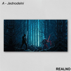 Kylo Ren And Finn - Star Wars - Slika na platnu - Kanvas