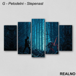 Kylo Ren And Finn - Star Wars - Slika na platnu - Kanvas