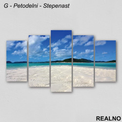 Plaža, beli pesak, more, ostrvo - Slika na platnu - Kanvas Plaža, beli pesak, more, ostrvo - Slika na platnu - Kanvas