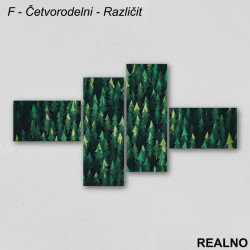 Zelene jelke - Šuma - Slika na platnu - Kanvas Zelene jelke - Šuma - Slika na platnu - Kanvas