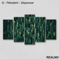 Zelene jelke - Šuma - Slika na platnu - Kanvas Zelene jelke - Šuma - Slika na platnu - Kanvas