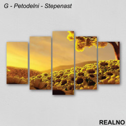 Polje suncokreta, žuto nebo - Slika na platnu - Kanvas Polje suncokreta, žuto nebo - Slika na platnu - Kanvas