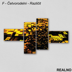 Žute kockice - Slika na platnu - Kanvas Žute kockice - Slika na platnu - Kanvas