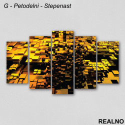 Žute kockice - Slika na platnu - Kanvas Žute kockice - Slika na platnu - Kanvas