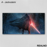 Kylo Ren And Lightsaber in A Wood - Star Wars - Slika na platnu - Kanvas