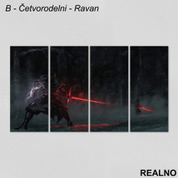 Kylo Ren And Lightsaber - Darth Vader - Dark - Star Wars - Slika na platnu - Kanvas Kylo Ren And Lightsaber - Darth Vader - Dark - Star Wars - Slika na platnu - Kanvas