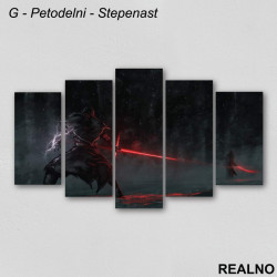 Kylo Ren And Lightsaber - Darth Vader - Dark - Star Wars - Slika na platnu - Kanvas Kylo Ren And Lightsaber - Darth Vader - Dark - Star Wars - Slika na platnu - Kanvas