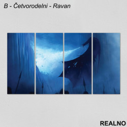 Dragon - Blue - Game Of Thrones - GOT - Slika na platnu - Kanvas