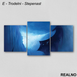 Dragon - Blue - Game Of Thrones - GOT - Slika na platnu - Kanvas