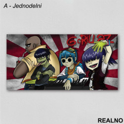 Gorillaz - Slika na platnu - Kanvas