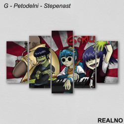 Gorillaz - Slika na platnu - Kanvas