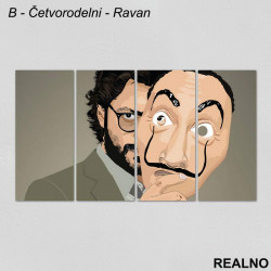 The Proffesor - La Casa De Papel - Money Heist - Slika na platnu - Kanvas The Proffesor - La Casa De Papel - Money Heist - Slika na platnu - Kanvas
