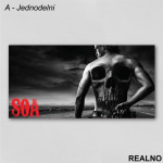 Jax - Red Logo - Sons Of Anarchy - SOA - Slika na platnu - Kanvas