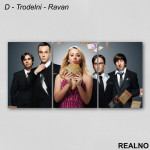 Trading Cards - Group - The Big Bang Theory - Slika na platnu - Kanvas