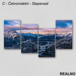 Snežne planine i sunce - Slika na platnu - Kanvas Snežne planine i sunce - Slika na platnu - Kanvas