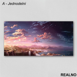 Roze planine i nebo - Slika na platnu - Kanvas Roze planine i nebo - Slika na platnu - Kanvas