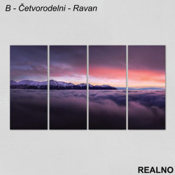 Snežne planine pod tamnim nebom - Slika na platnu - Kanvas Snežne planine pod tamnim nebom - Slika na platnu - Kanvas