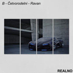 Crna Lada - Sportski Auto - Slika na platnu - Kanvas