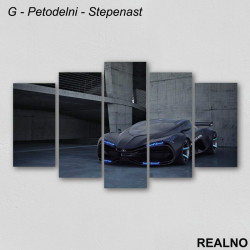 Crna Lada - Sportski Auto - Slika na platnu - Kanvas