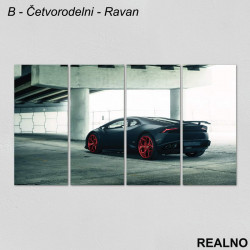 Crni Lambordžini - Slika na platnu - Kanvas