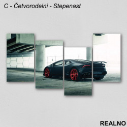 Crni Lambordžini - Slika na platnu - Kanvas