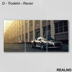 Srebrni Sportski Auto - Audi - Slika na platnu - Kanvas Srebrni Sportski Auto - Audi - Slika na platnu - Kanvas