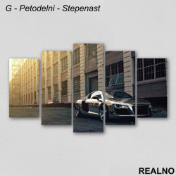 Srebrni Sportski Auto - Audi - Slika na platnu - Kanvas Srebrni Sportski Auto - Audi - Slika na platnu - Kanvas