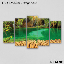 Sunce, vodopadi - Priroda - Slika na platnu - Kanvas Sunce, vodopadi - Priroda - Slika na platnu - Kanvas