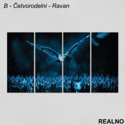 Sova juri miša - Slika na platnu - Kanvas Sova juri miša - Slika na platnu - Kanvas