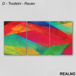Apstraktne boje - Tempera - Slika na platnu - Kanvas