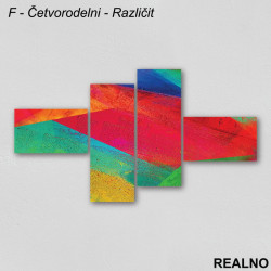 Apstraktne boje - Tempera - Slika na platnu - Kanvas