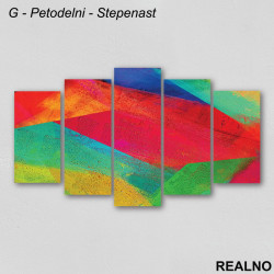 Apstraktne boje - Tempera - Slika na platnu - Kanvas