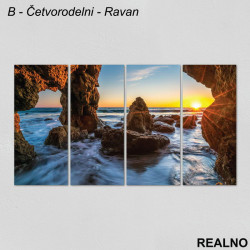 Zalazak sunca, more, stene - Slika na platnu - Kanvas Zalazak sunca, more, stene - Slika na platnu - Kanvas