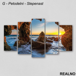 Zalazak sunca, more, stene - Slika na platnu - Kanvas Zalazak sunca, more, stene - Slika na platnu - Kanvas