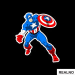 Attack - Captain America - Avengers - Nalepnica