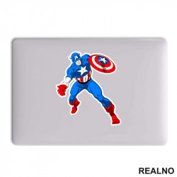 Attack - Captain America - Avengers - Nalepnica