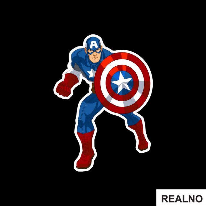 Waiting - Captain America - Avengers - Nalepnica